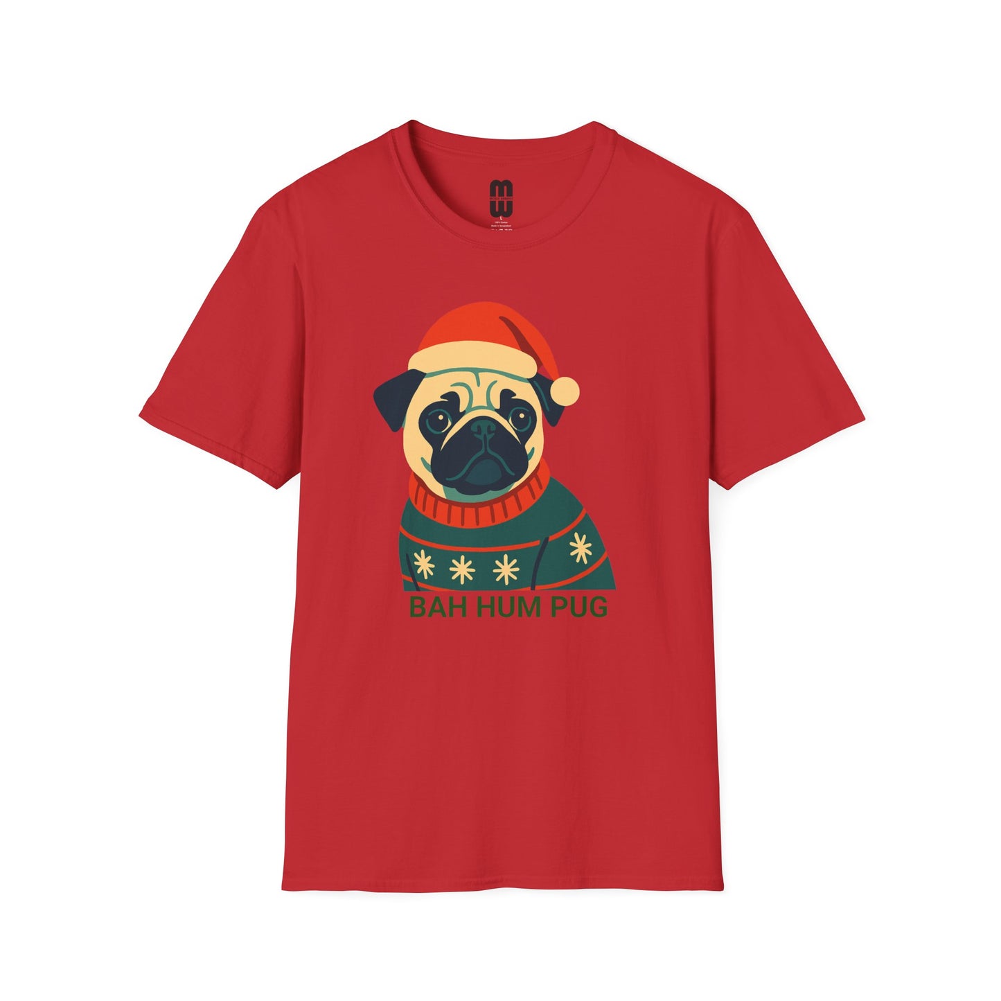 Bah Hum Pug - Unisex T Shirt