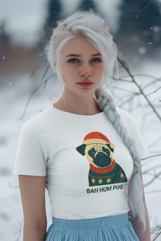 Bah Hum Pug - Unisex T Shirt