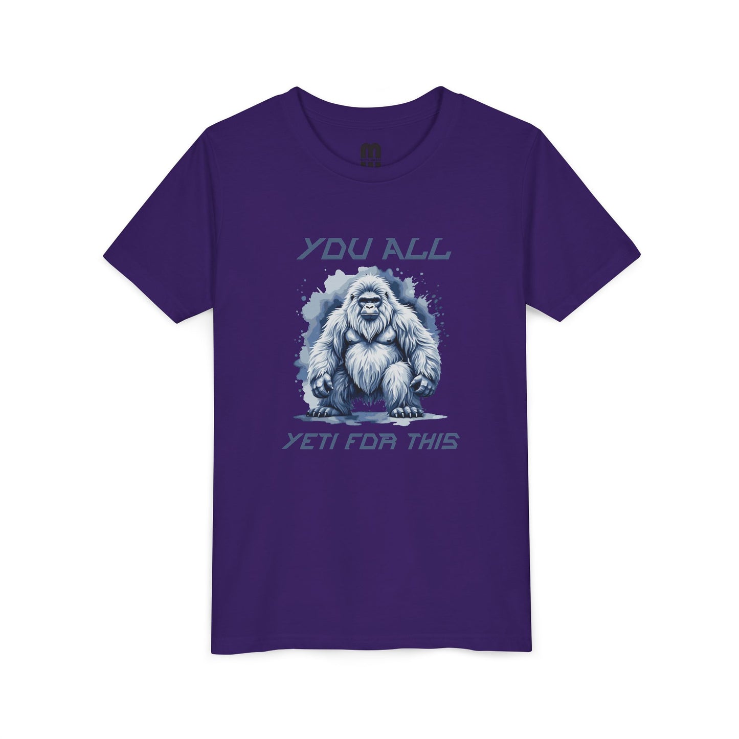 Youth Tee — "You All Yeti For This" Funny Yeti Kids T‑Shirt, Cute Snow Monster Graphic