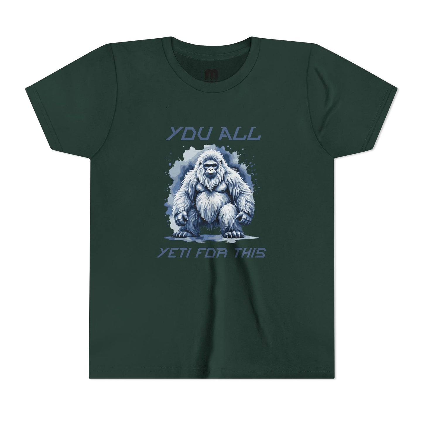 Youth Tee — "You All Yeti For This" Funny Yeti Kids T‑Shirt, Cute Snow Monster Graphic