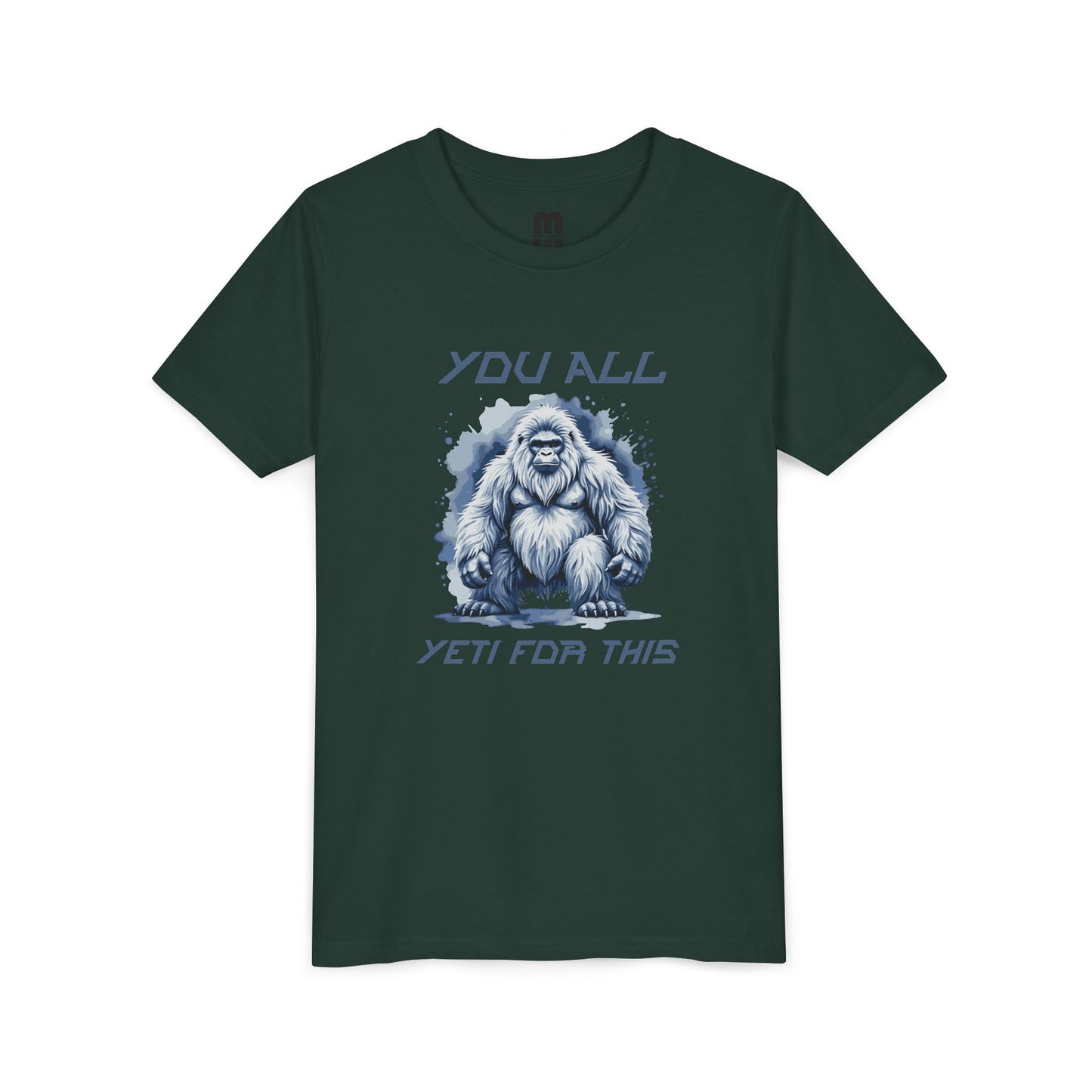 Youth Tee — "You All Yeti For This" Funny Yeti Kids T‑Shirt, Cute Snow Monster Graphic