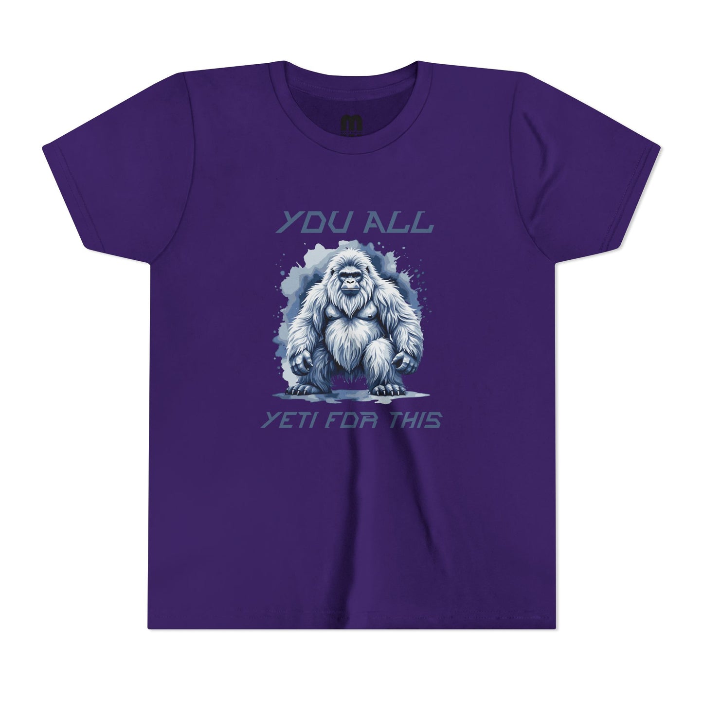 Youth Tee — "You All Yeti For This" Funny Yeti Kids T‑Shirt, Cute Snow Monster Graphic