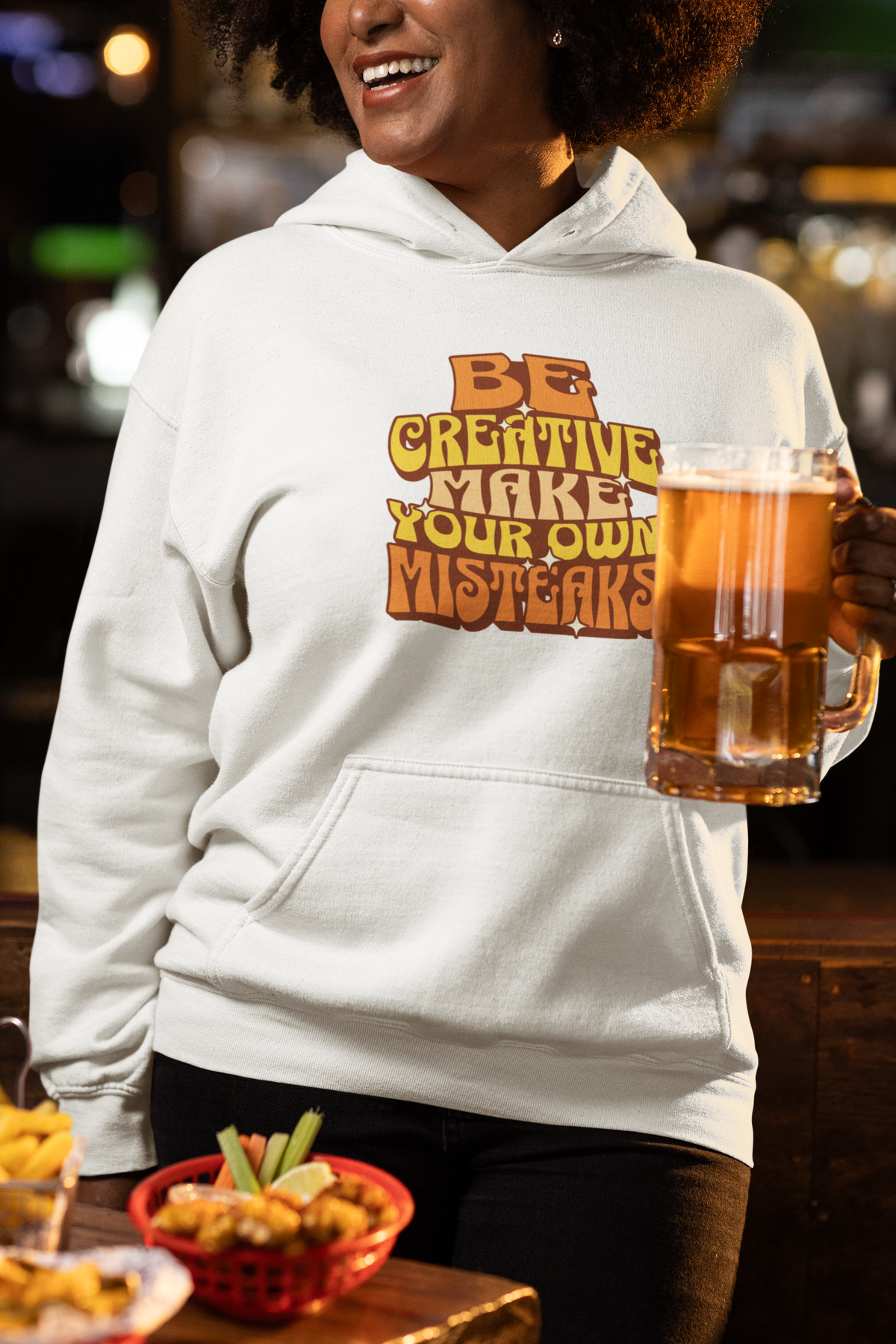 Be Creative Make Your Own Mistakes - Fleece Hoodie